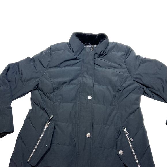 Arctic Expedition Down Black Parka Coat Women Large Designed in Canada - Picture 3 of 10